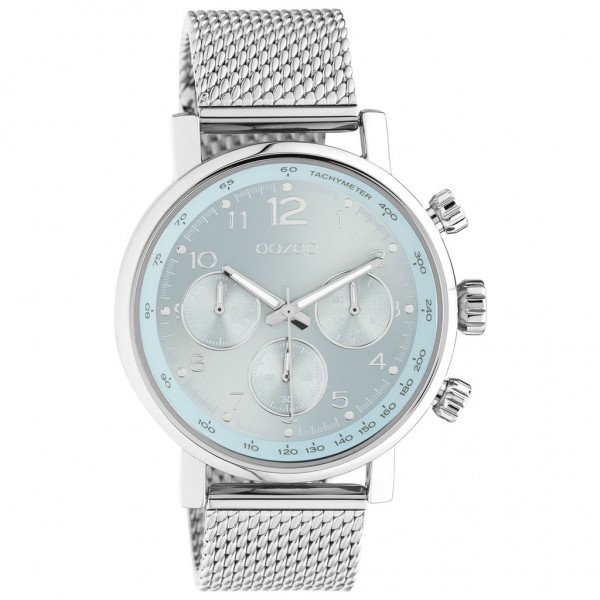 OOZOO Timepieces C10902 Silver Metallic Bracelet