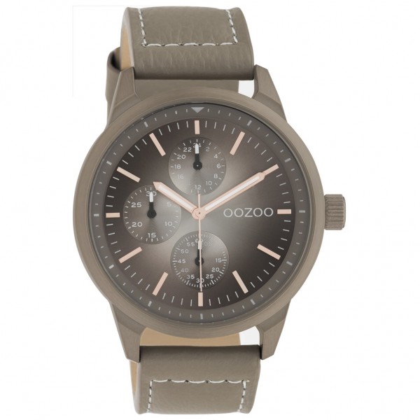 OOZOO Timepieces C10907 Taupe Leather Strap