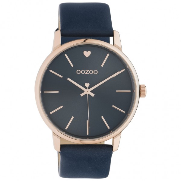 OOZOO Timepieces C10929 Blue Leather Strap
