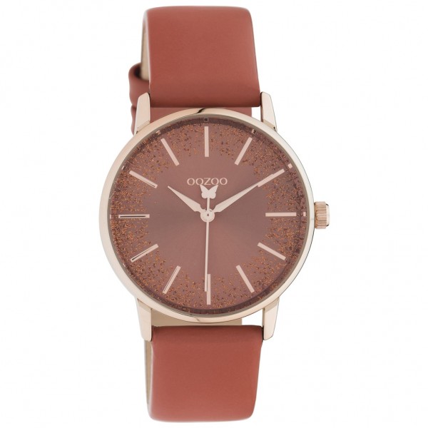 OOZOO Timepieces C10934 Red Leather Strap