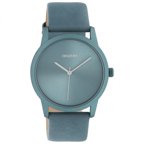 OOZOO Timepieces C10946 Blue Leather Strap