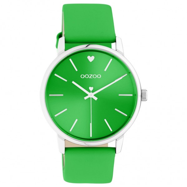 OOZOO Timepieces C10988 Green Leather Strap