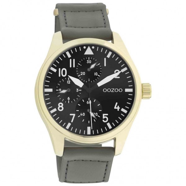 OOZOO Timepieces C11008 Grey Synthetic Strap