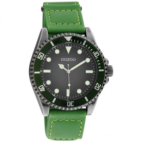 OOZOO Timepieces C11010 Green Synthetic Strap