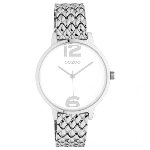 OOZOO Timepieces C11020 Silver Metallic Bracelet