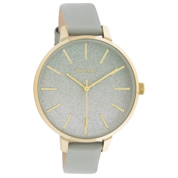OOZOO Timepieces C11031 Grey Leather Strap