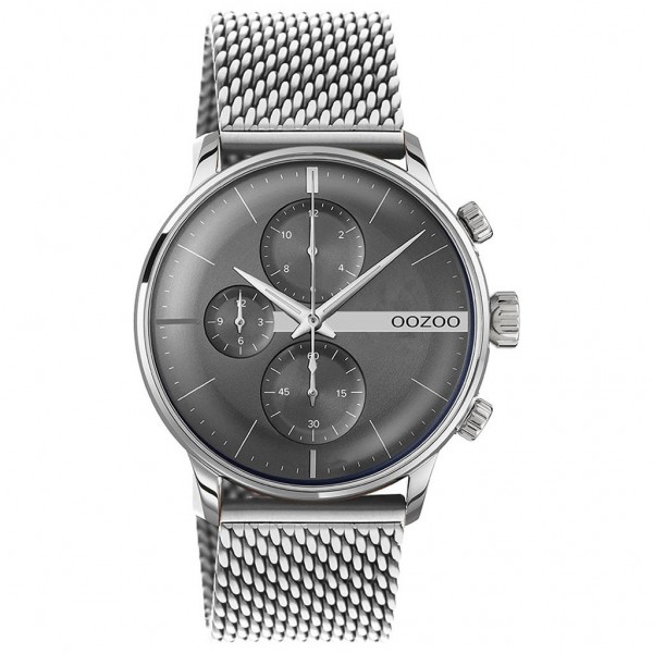 OOZOO Timepieces C11101 Silver Metallic Bracelet