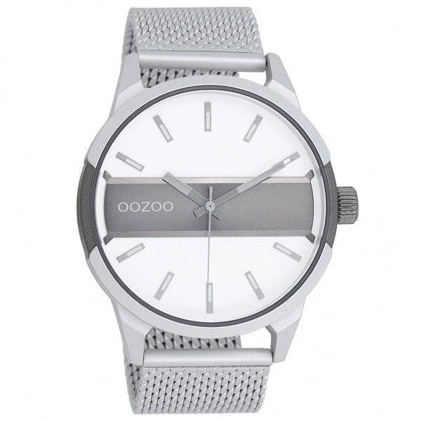 OOZOO Timepieces C11105 Silver Metallic Bracelet