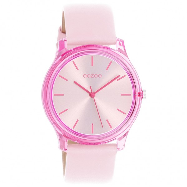 OOZOO Timepieces C11138 Pink Leather Strap