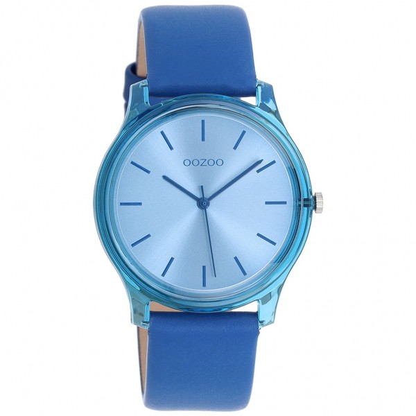 OOZOO Timepieces C11143 Blue Leather Strap