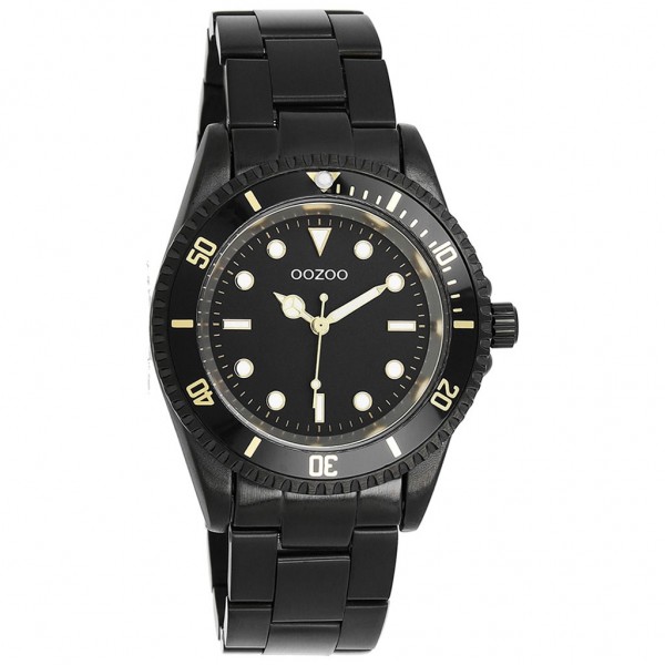 OOZOO Timepieces C11149 Black Stainless Steel Bracelet