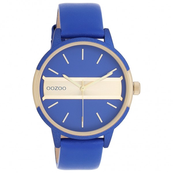 OOZOO Timepieces C11154 Blue Leather Strap
