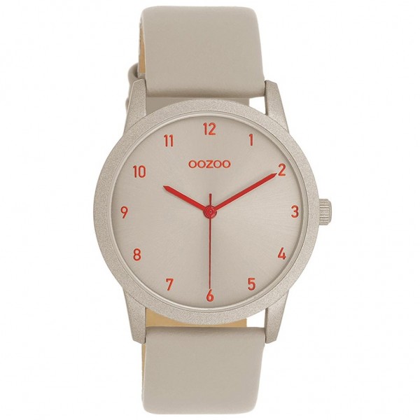 OOZOO Timepieces C11170 Beige Leather Strap