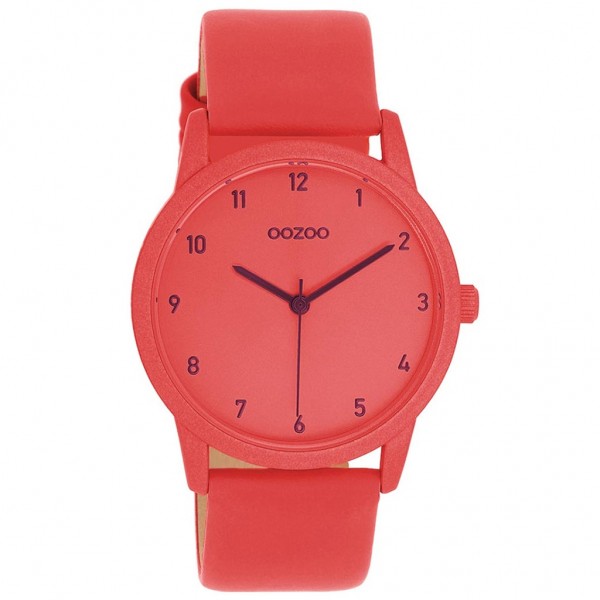 OOZOO Timepieces C11172 Red Leather Strap