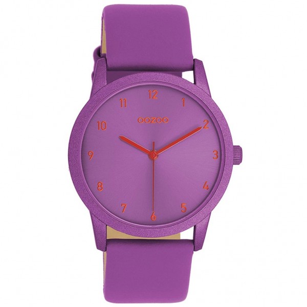 OOZOO Timepieces C11173 Purple Leather Strap