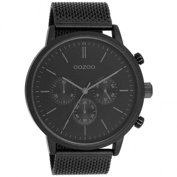OOZOO Timepieces C11204 Black Metallic Bracelet