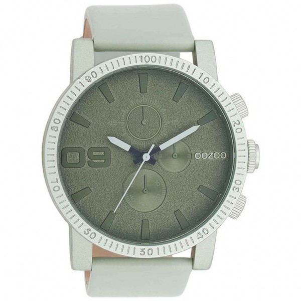 OOZOO Timepieces C11215 Mint Green Leather Strap