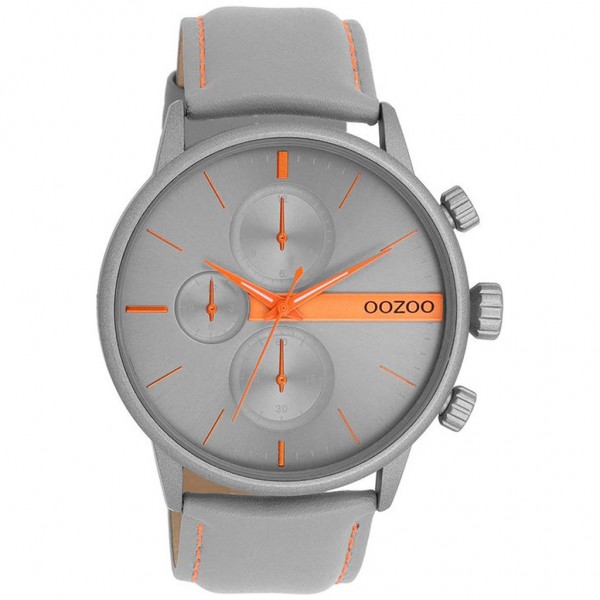OOZOO Timepieces C11225 Grey Leather Strap