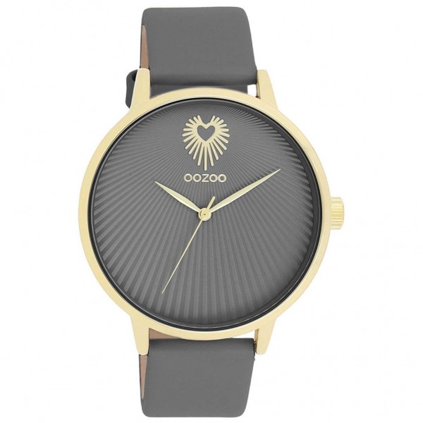 OOZOO Timepieces C11244 Grey Leather Strap