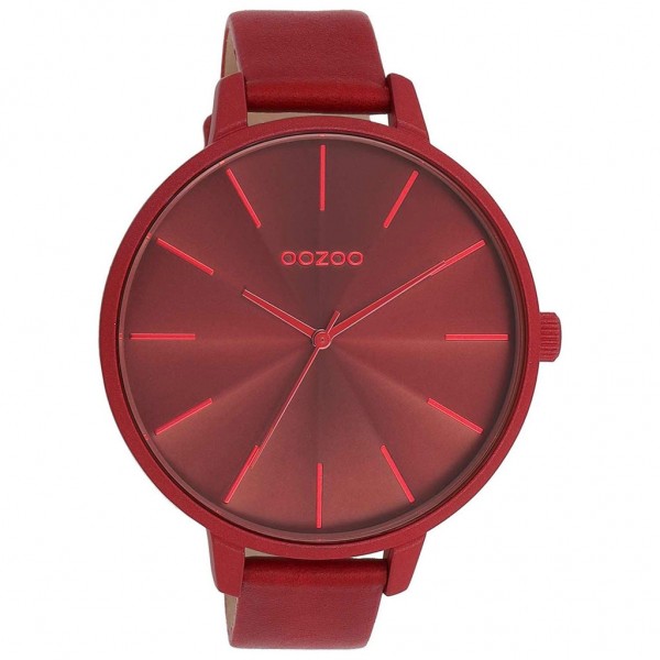 OOZOO Timepieces C11253 Red Leather Strap