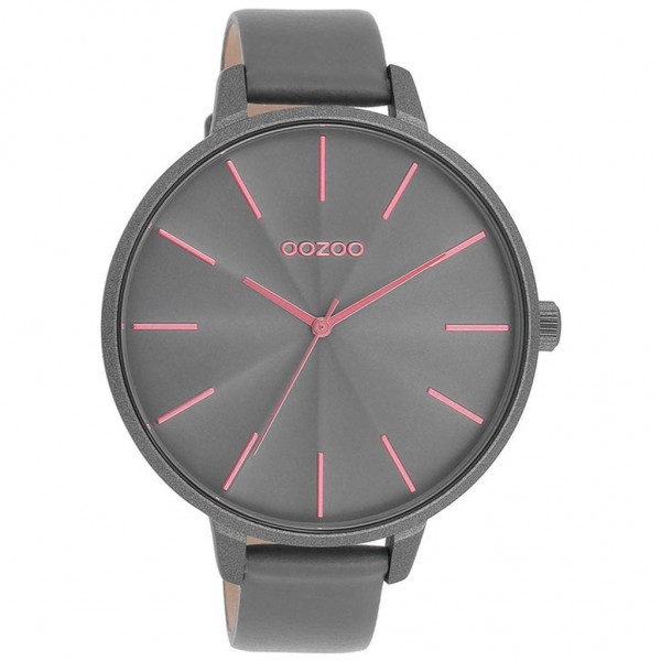 OOZOO Timepieces C11254 Grey Leather Strap