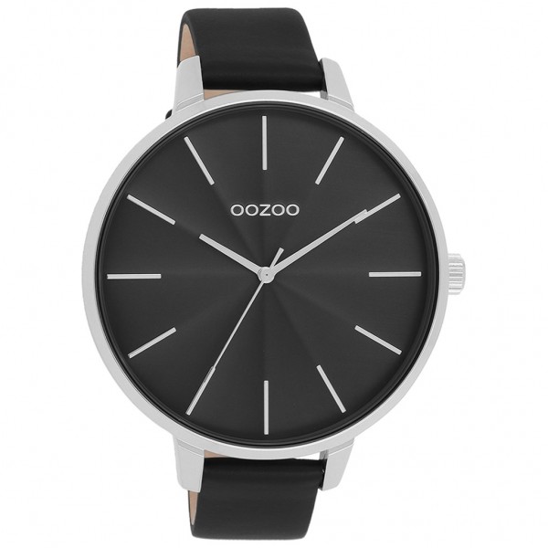 OOZOO Timepieces C11258 Black Leather Strap