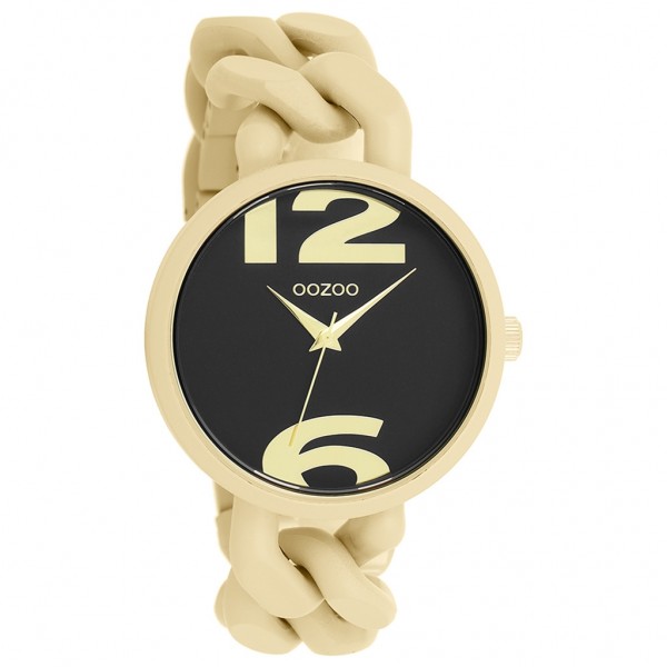 OOZOO Timepieces C11266 Gold Plastic Strap