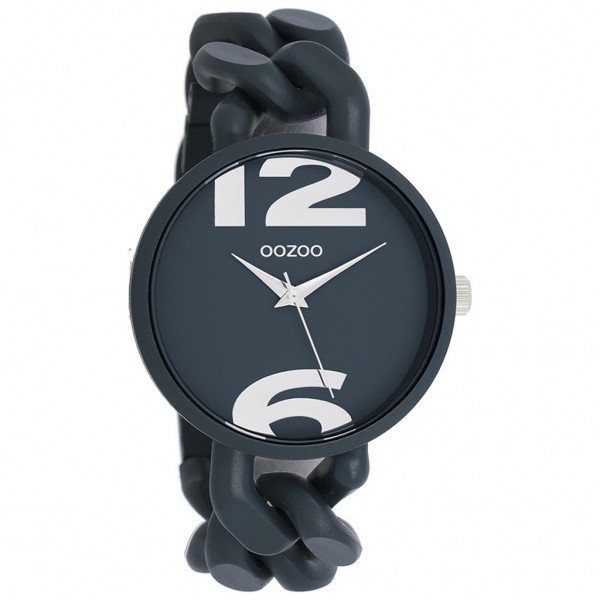 OOZOO Timepieces C11268 Smoke Grey Plastic Strap