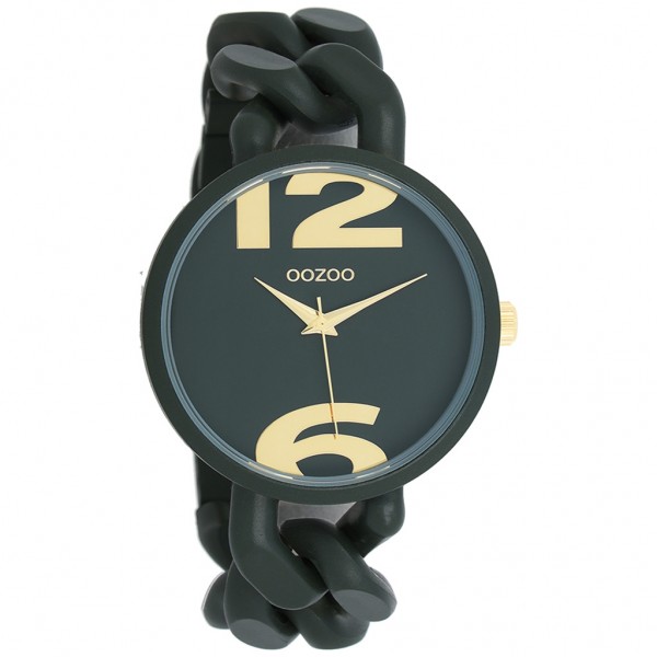 OOZOO Timepieces C11269 Green Plastic Strap