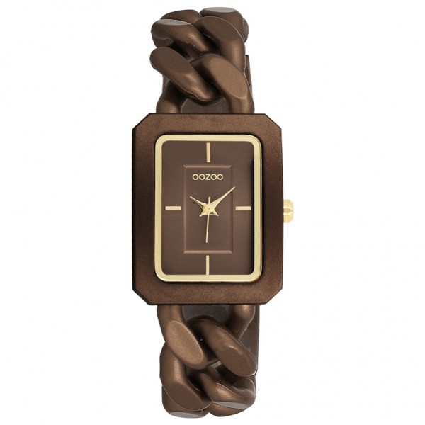 OOZOO Timepieces C11276 Brown Plastic Strap