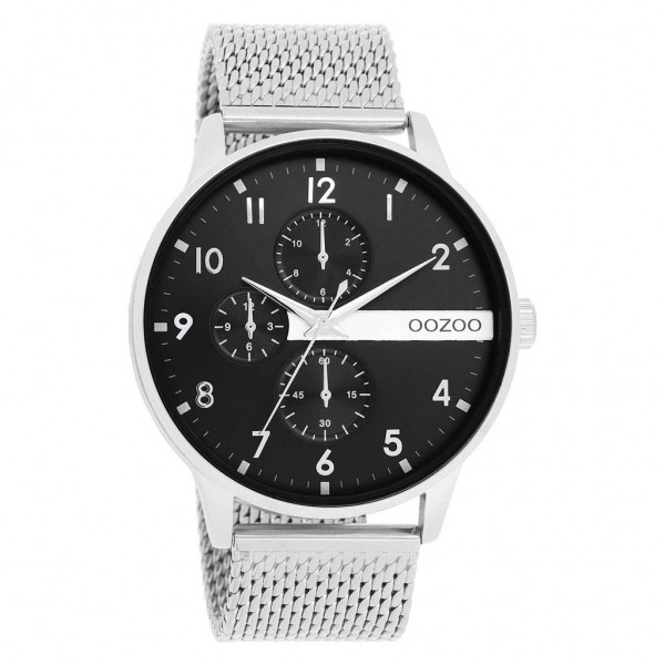 OOZOO Timepieces C11301 Silver Metallic Bracelet