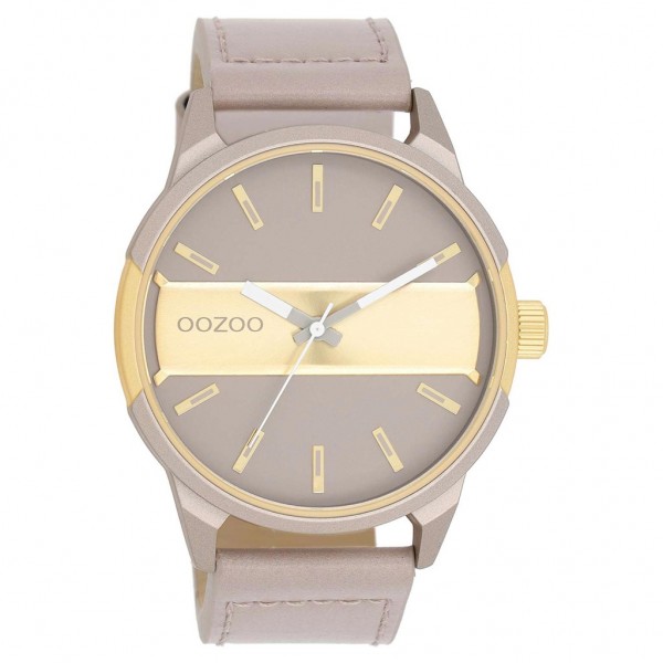 OOZOO Timepieces C11317 Beige Leather Strap