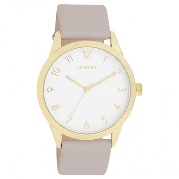 OOZOO Timepieces C11327 Beige Leather Strap