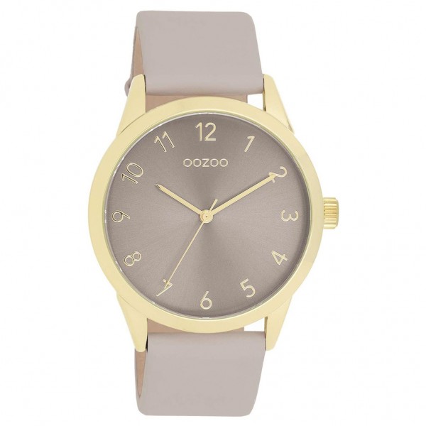 OOZOO Timepieces C11328 Beige Leather Strap