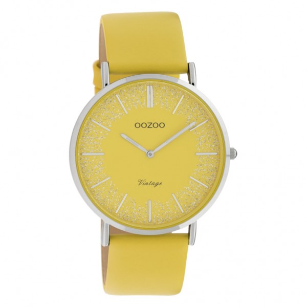 OOZOO Vintage C20128 Yellow Leather Strap
