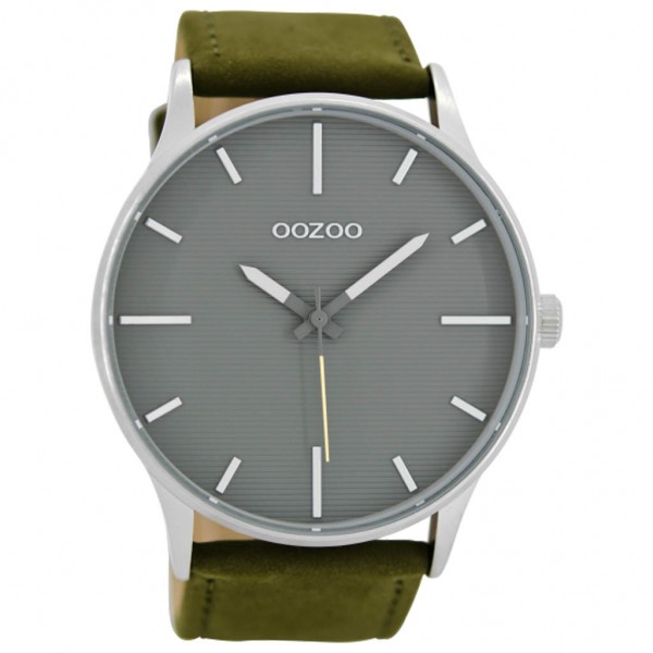 OOZOO Timepieces C8553 Green Leather Strap