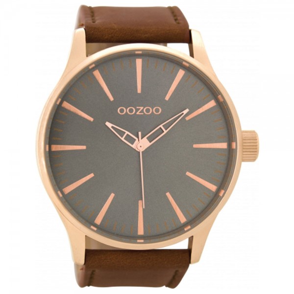 OOZOO Timepieces C8769 Brown Leather Strap
