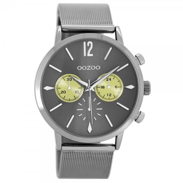 OOZOO Timepieces C8779 Silver Metallic Bracelet