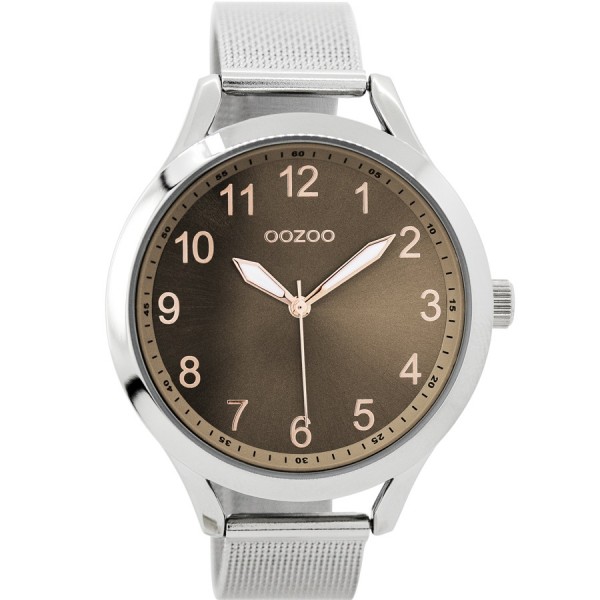 OOZOO Timepieces C9116 Silver Metallic Bracelet