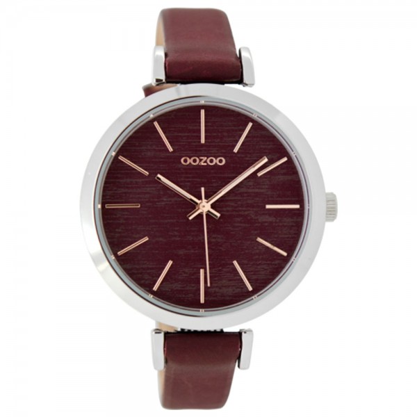 OOZOO Timepieces C9137 Bordeaux Leather Strap