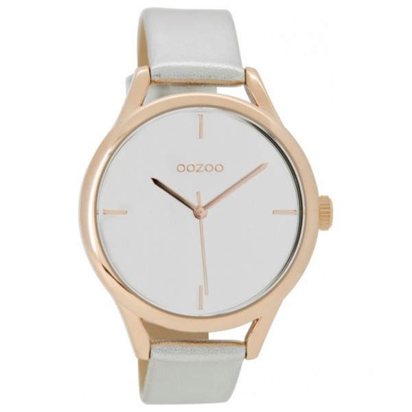 OOZOO Timepieces C9140 Grey Leather Strap