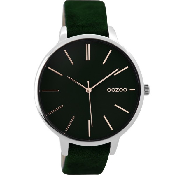 OOZOO Timepieces C9213 Green Leather Strap