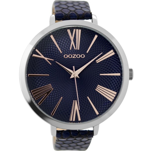 OOZOO Timepieces C9218 Blue Leather Strap
