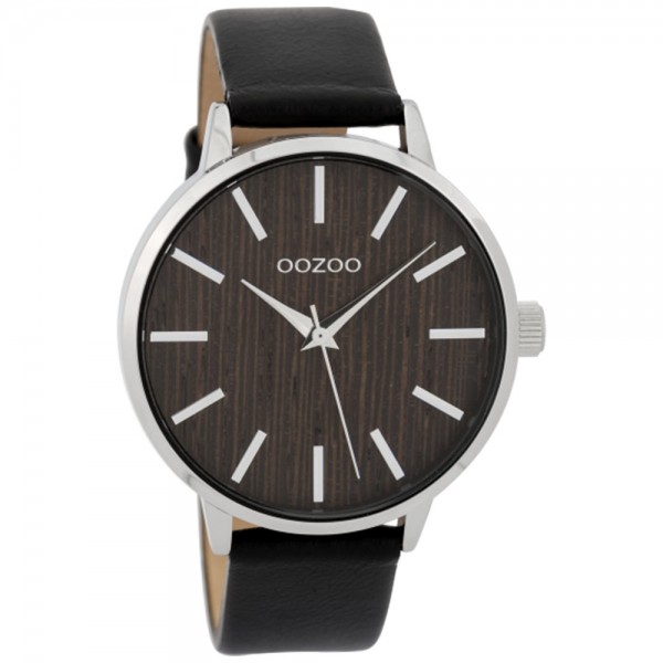 OOZOO Timepieces C9254 Black Leather Strap