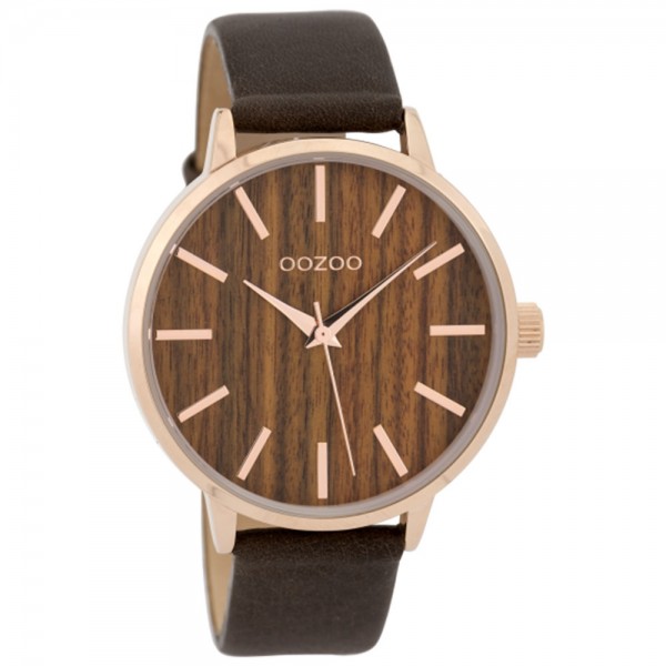 OOZOO Timepieces C9253 Brown Leather Strap