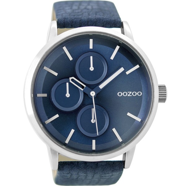 OOZOO Timepieces C9427 Blue Leather Strap