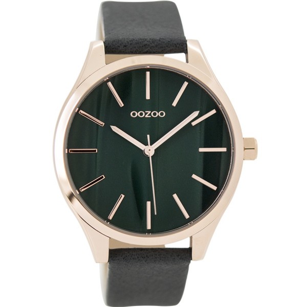 OOZOO Timepieces C9503 Grey Leather Strap