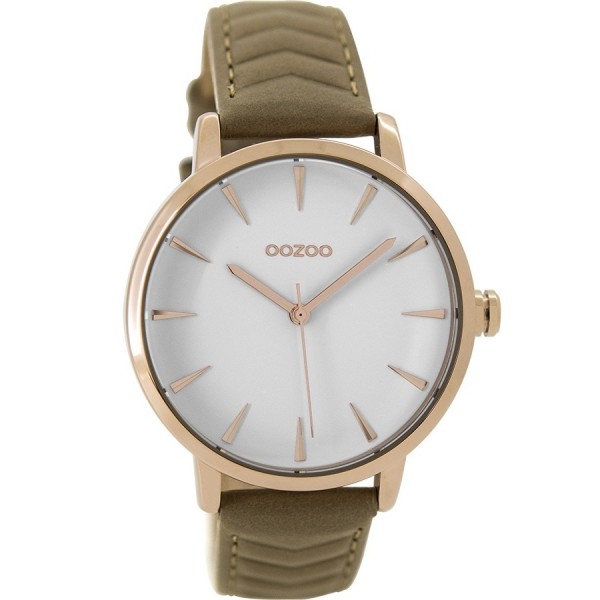 OOZOO Timepieces C9508 Brown Leather Strap