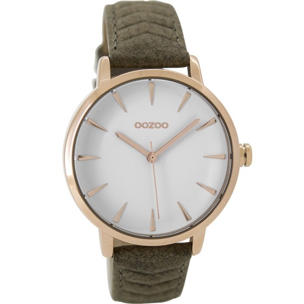 OOZOO Timepieces C9509 Brown Leather Strap