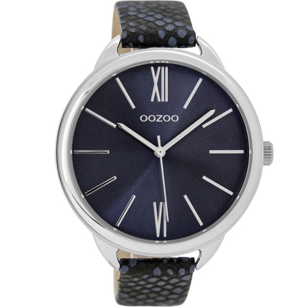 OOZOO Timepieces C9514 Blue Leather Strap